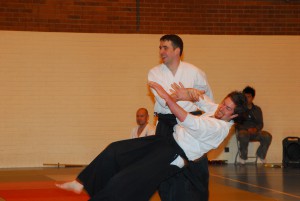 Colin Turner with Ricky Craig at the Belfast Martial Arts Festival, photo courtesy of Robert Bannon.